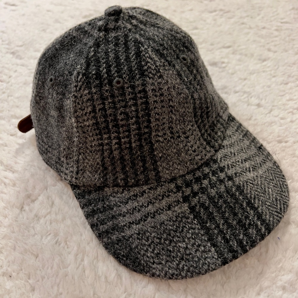 Todd Snyder Gray Plaid Wool Cap